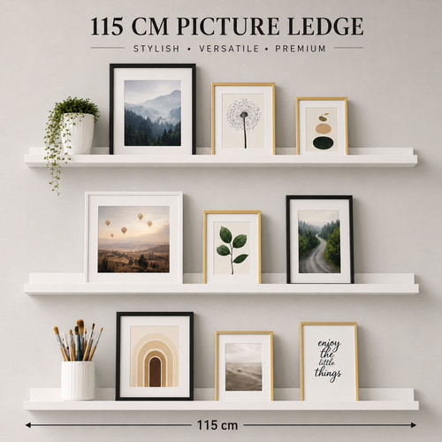 White 115cm floating - white,