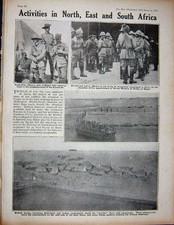 Old Antique Print 1915 Ww1