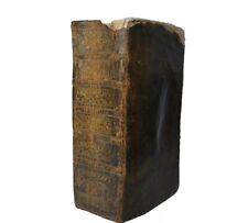1760 French - Latin Leather Bound Dictionary Thick Old 18th Century Book