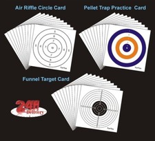 200,  Card Air Rifle Full Colour Dart Board Targets 14cm