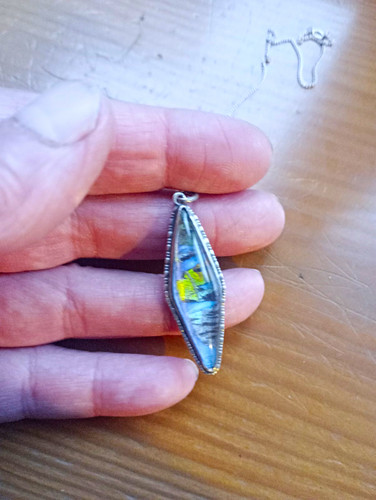 Sterling silver butterfly wing - silver,