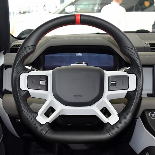 Full leather flat - leather, steering