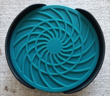 C32 - 8 Turquoise Spiral