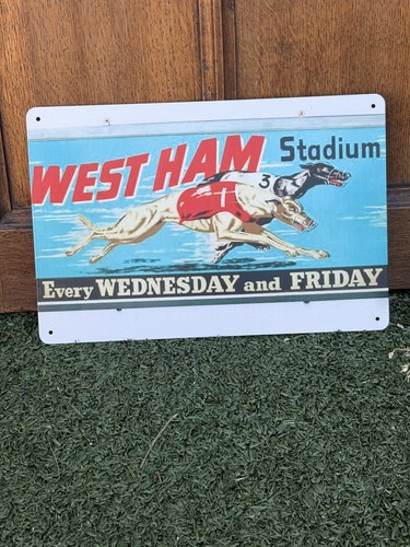 Greyhound racing steel sign - sign, 12