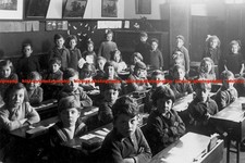 F014173 Junior School Classroom Children Sitting at Rows of Desks Worthing Susse