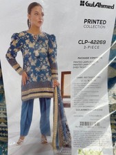 GUL AHMED 3PC Lawn Printed