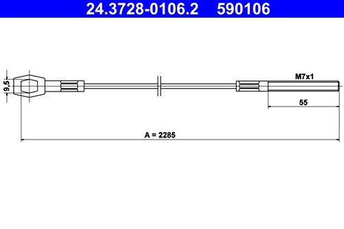 Clutch cable for - for, vw
