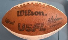 1984 Philadelphia Stars USFL White Panel Signed Football 34 Autographs
