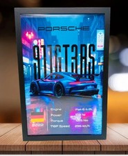 Porsche 911 GT3 RS Framed A4