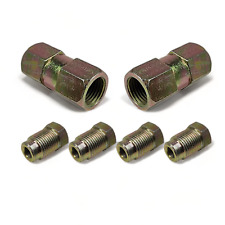 2 Female Connectors & 4 Male Brake Nuts Short Metric Connector Brake Pipe M10
