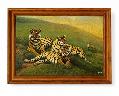 Vintage tiger family - vintage,