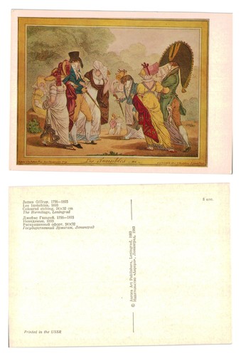 Postcard james gillray les - gillray,