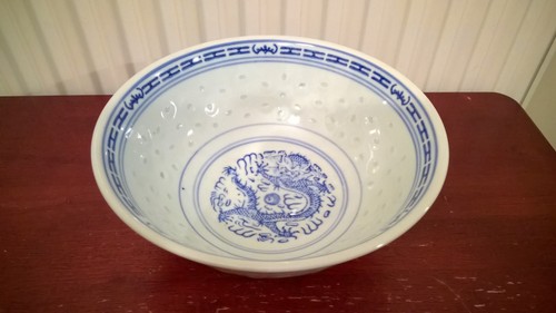 Vintage chinese blue white - vintage,