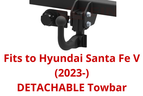 Detachable tow bar - detachable, hyundai