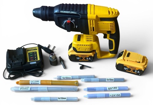 18v cordless sds hammer drill - 18v,