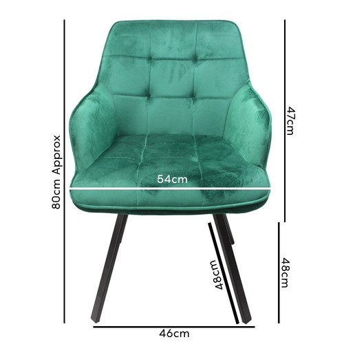 2pcs swivel dining - 2pcs,