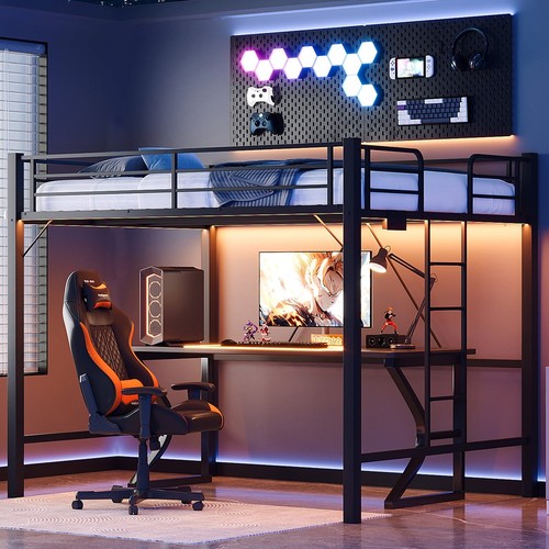 Loft bed queen - bed,