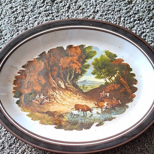 Hornsea contrast oval pottery - oval,