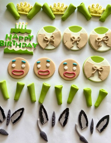 Edible shrek cupcake - shrek,