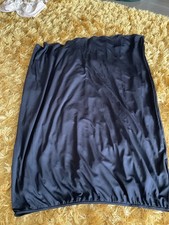 M&S black half slip underskirt with back slit 22