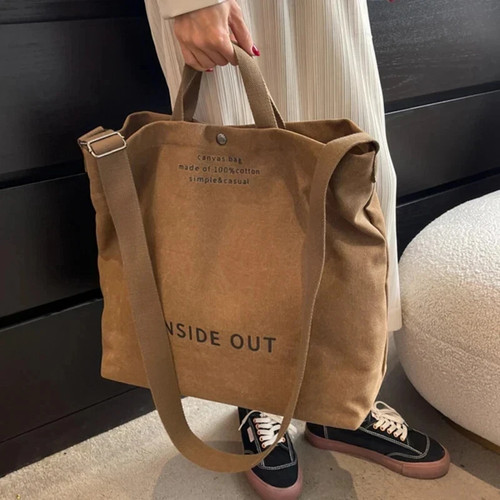 Canvas tote shoulder - canvas,