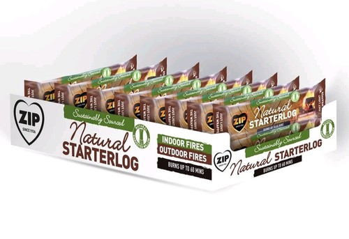 Zip natural starter logs - natural,