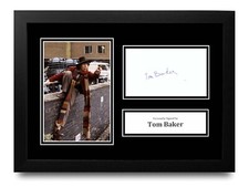 Tom Baker Signed A4 Framed