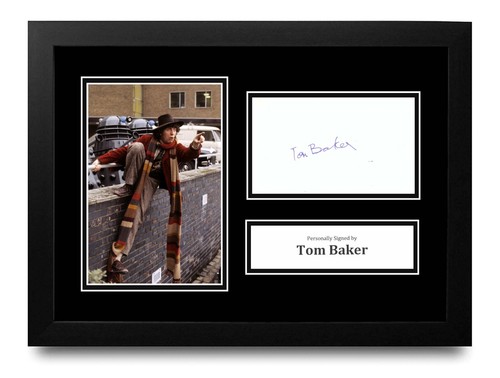 Tom baker signed framed - tom,