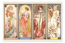 The Four Seasons Alfons Mucha