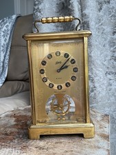 Schatz & Sohne West Germany 8 Day 2 Jewels Unadjusted Carriage Clock
