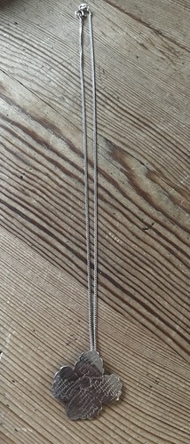 Sterling silver quatrefoil - silver,
