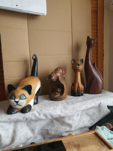 Large vintage hand carved - 4,