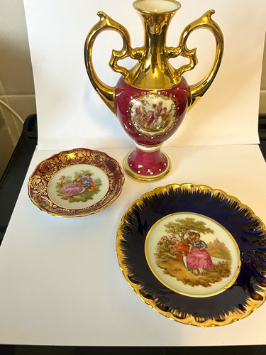 Pristine 3pc vintage limoges - 3pc,
