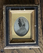 Antique portrait silhouette - antique,