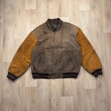 Vintage Leather Varsity Bomber