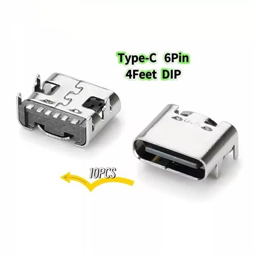 Usb type female pin - type-c, dip