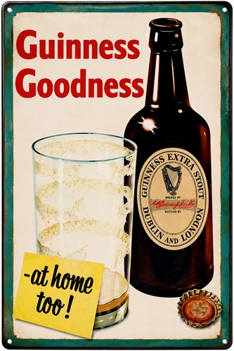 Guinness metal sign beer - sign, wall