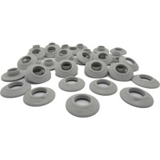 20 Grey Plastic Snap Eyelets
