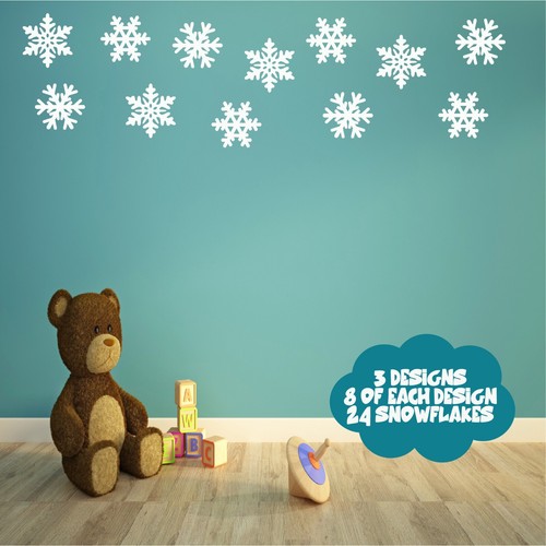 Snowflakes wall sticker - 24,