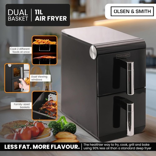 Vertical air fryer dual stack - air,