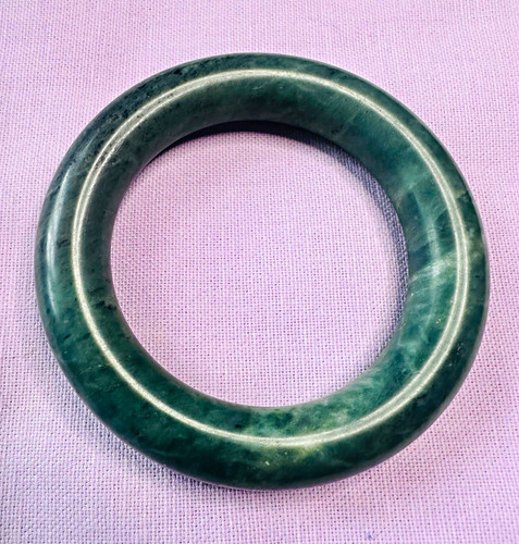 Green jade stone bangle - jade,
