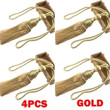 4Pc/2pair Large Gold Curtain