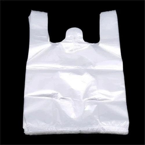 100 white plastic shopping - 100, x