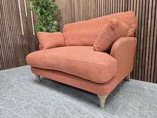 Loaf Smithy Loveseat In Candied Peel Clever Slubby Linen RRP-£2395
