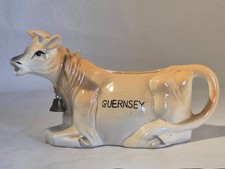 Vintage  Brown   Cow  Milk Jug