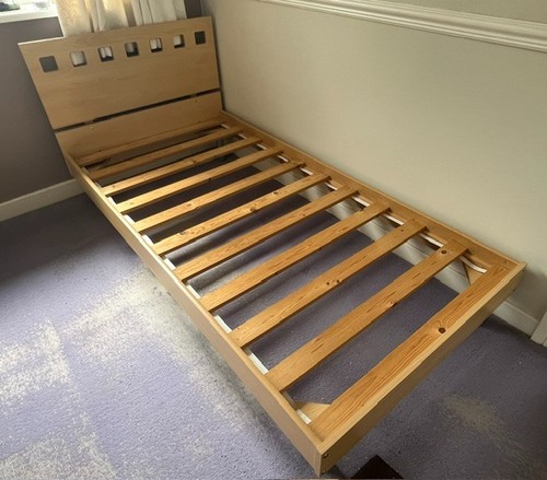 Beech effect single bed - beech,