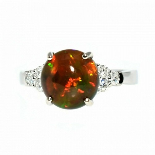 Black opal natural - 2.56, ct