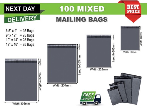 100 mixed mailing - mailing, bags