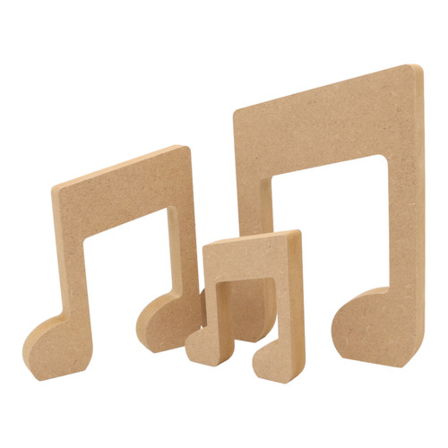 Wooden music note - note, freestanding