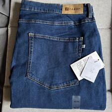 BNWT FARAH Men’s Lawson Stretch Denim Blue Jeans - Size W42” x L34” Regular